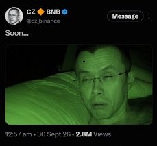 CZ Binance tweet and CoinGecko heatmap